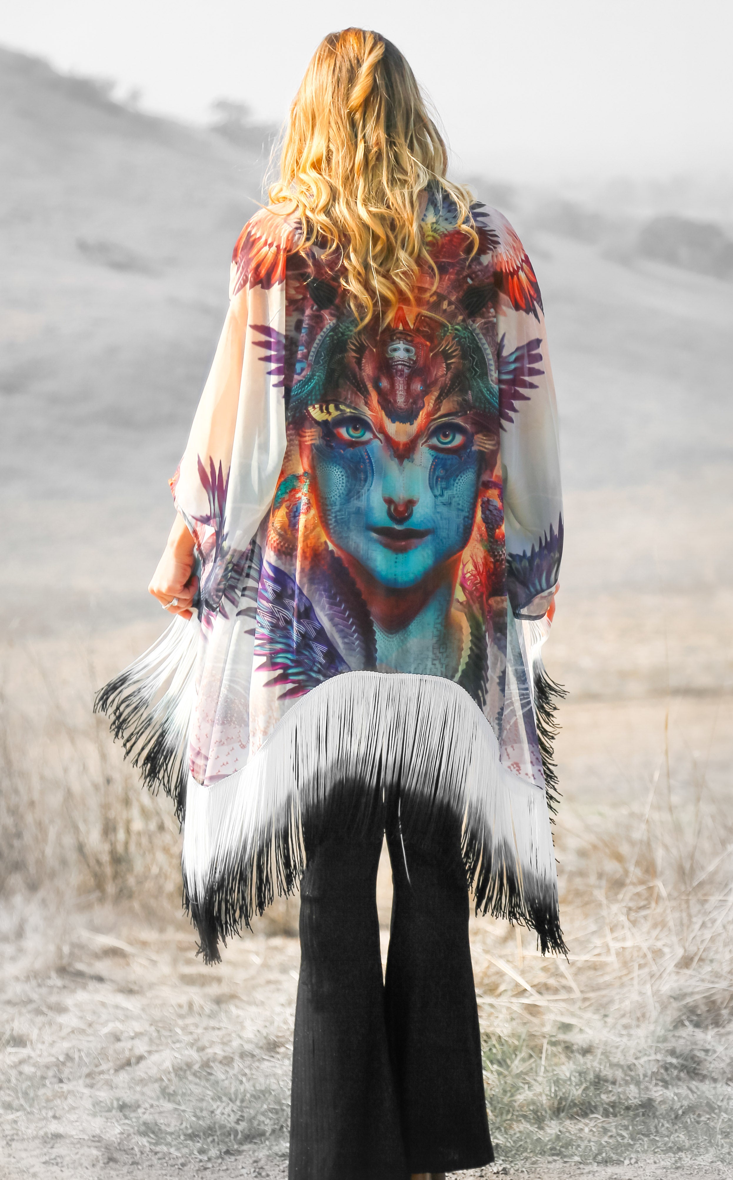 キモ　KIMO シルクスクリーン オン ペーパー　デイトゥギャザー Android Jones Kimono Dharma Dragon - Warrior Within Designs