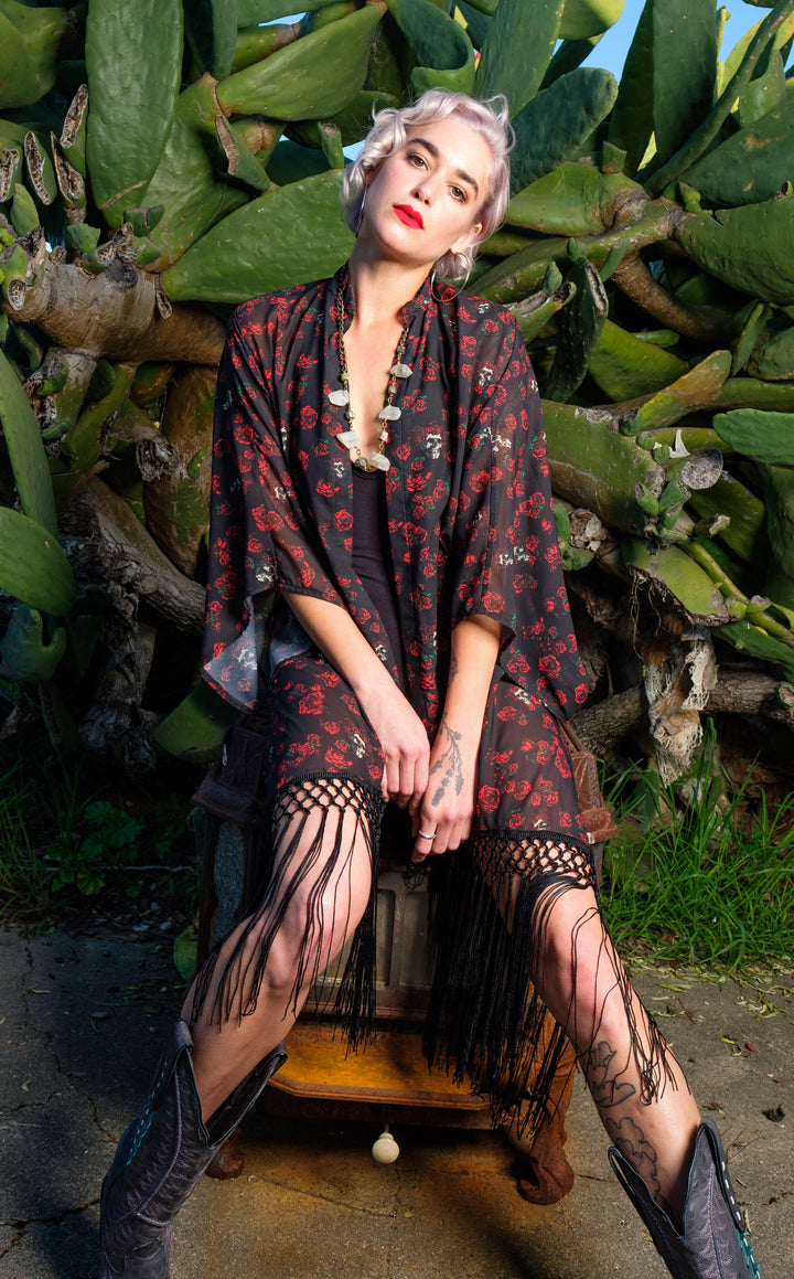 Grateful Dead Kimono - Skull & Roses