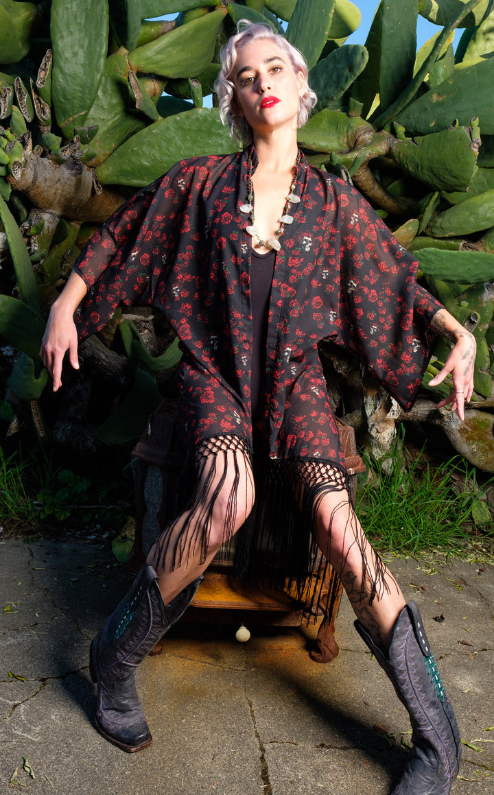 Grateful Dead Kimono - Skull & Roses