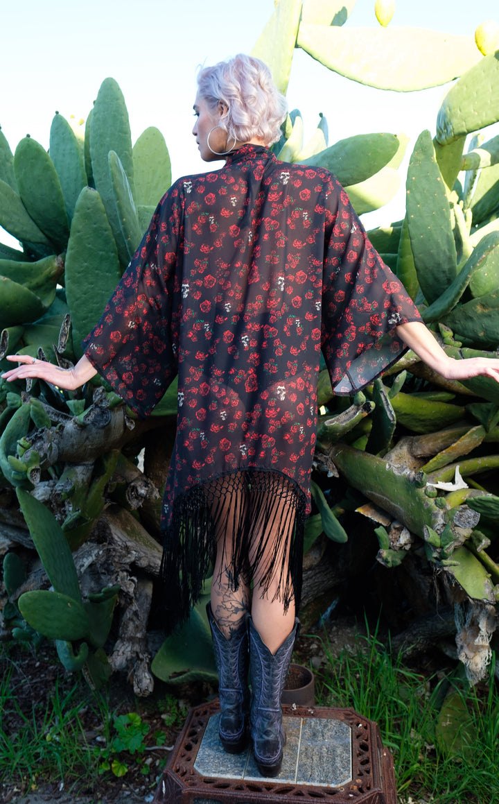 Grateful Dead Kimono - Skull & Roses