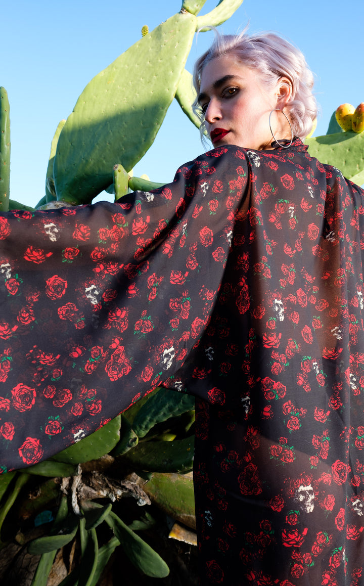 Grateful Dead Kimono - Skull & Roses