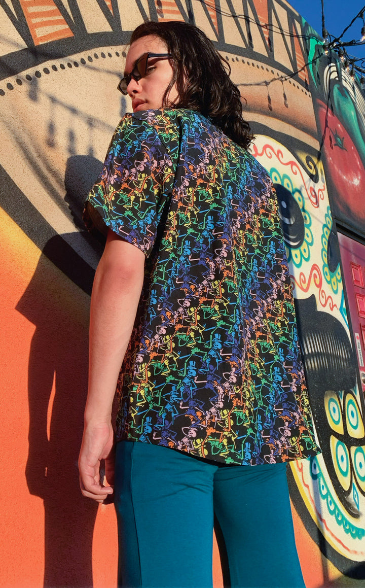 Dancing Skeletons Grateful Dead Dress Shirt
