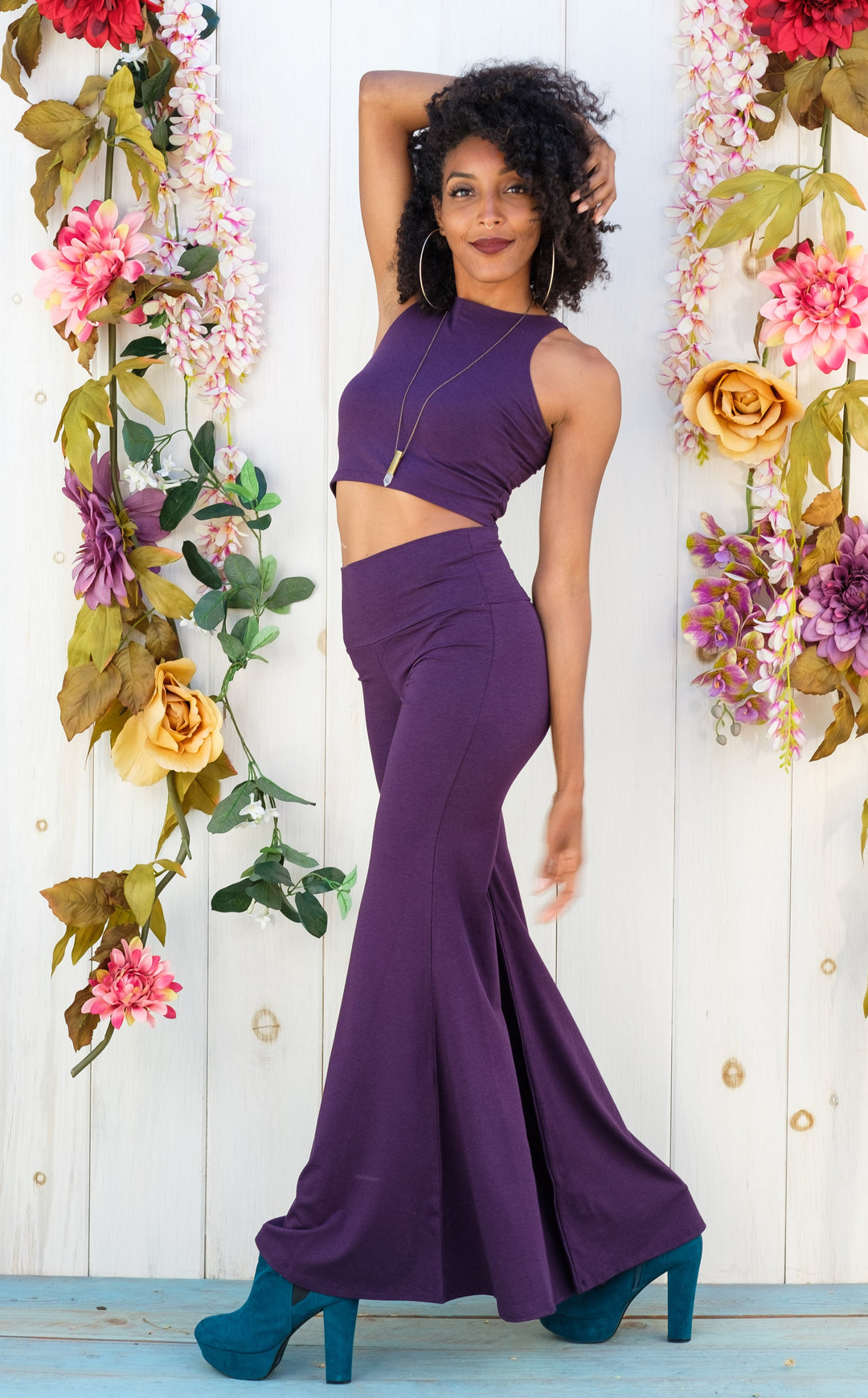 Bamboo High Waist Big Bell Pants - 3 Colors