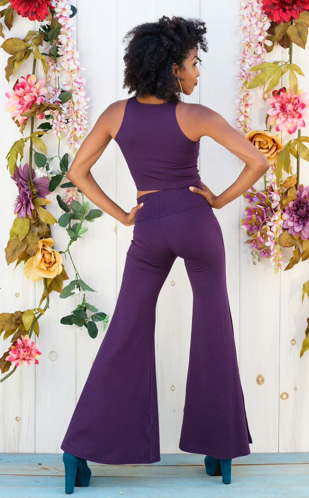 Bamboo High Waist Big Bell Pants - 3 Colors