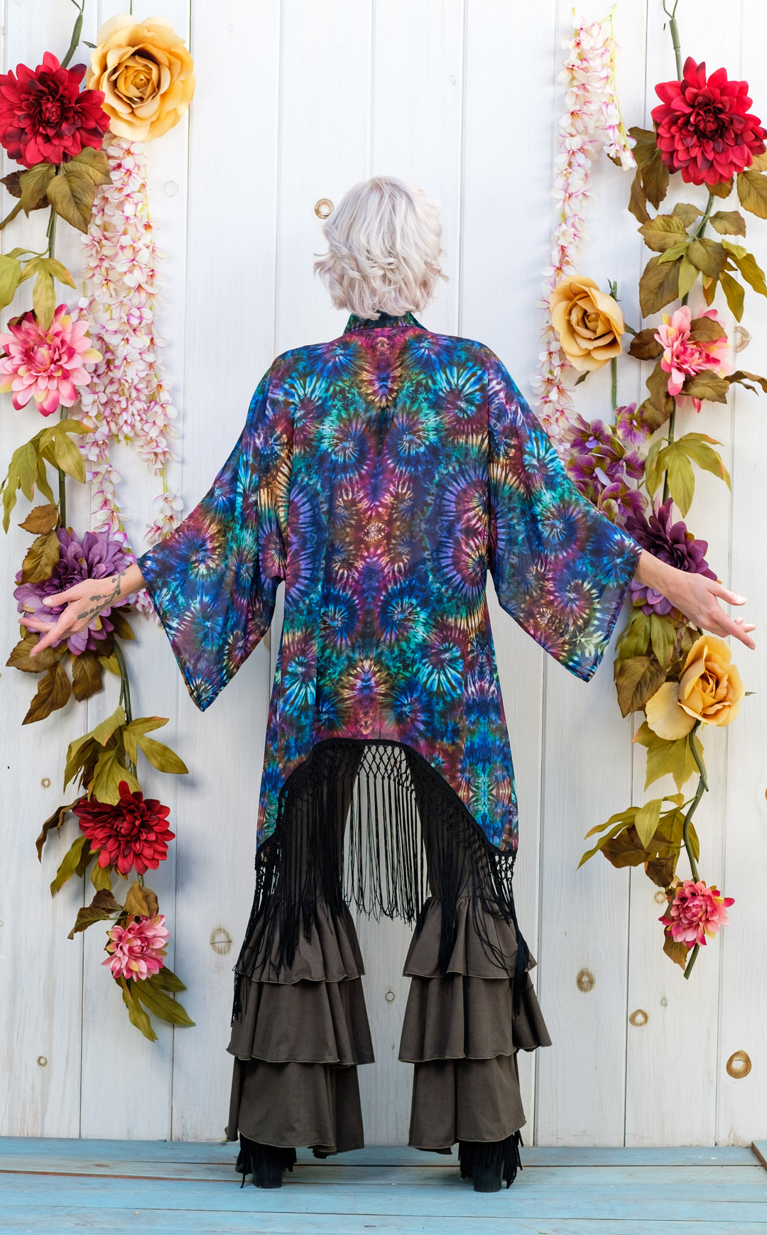 Coral Swirl Kimono