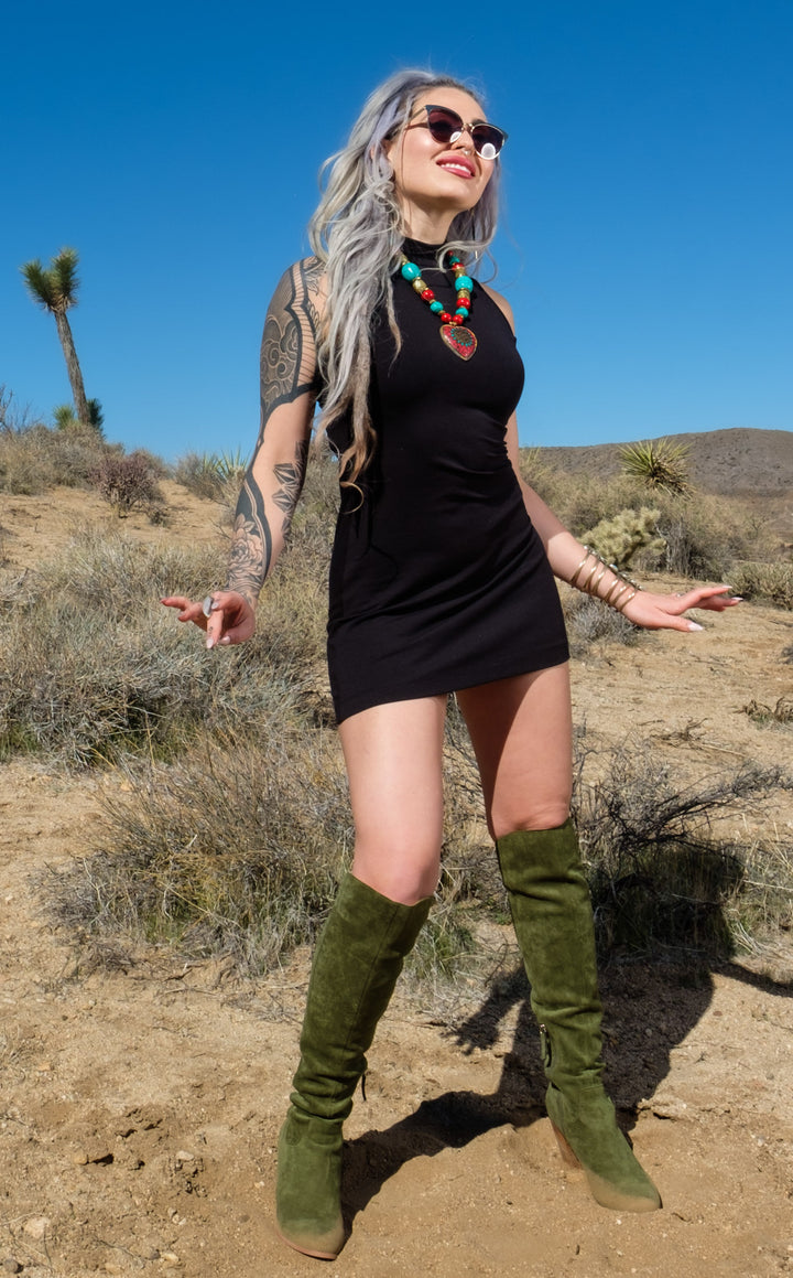 Black Bamboo Dyna Dress