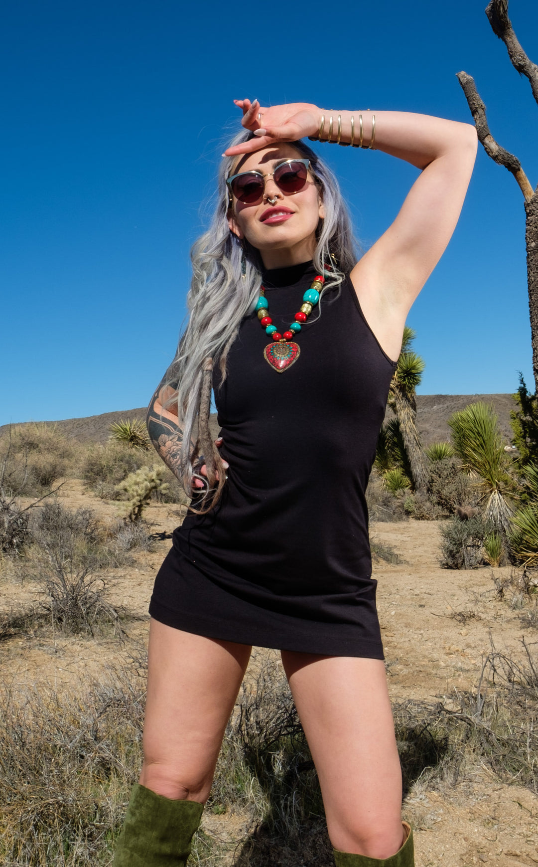 Black Bamboo Dyna Dress