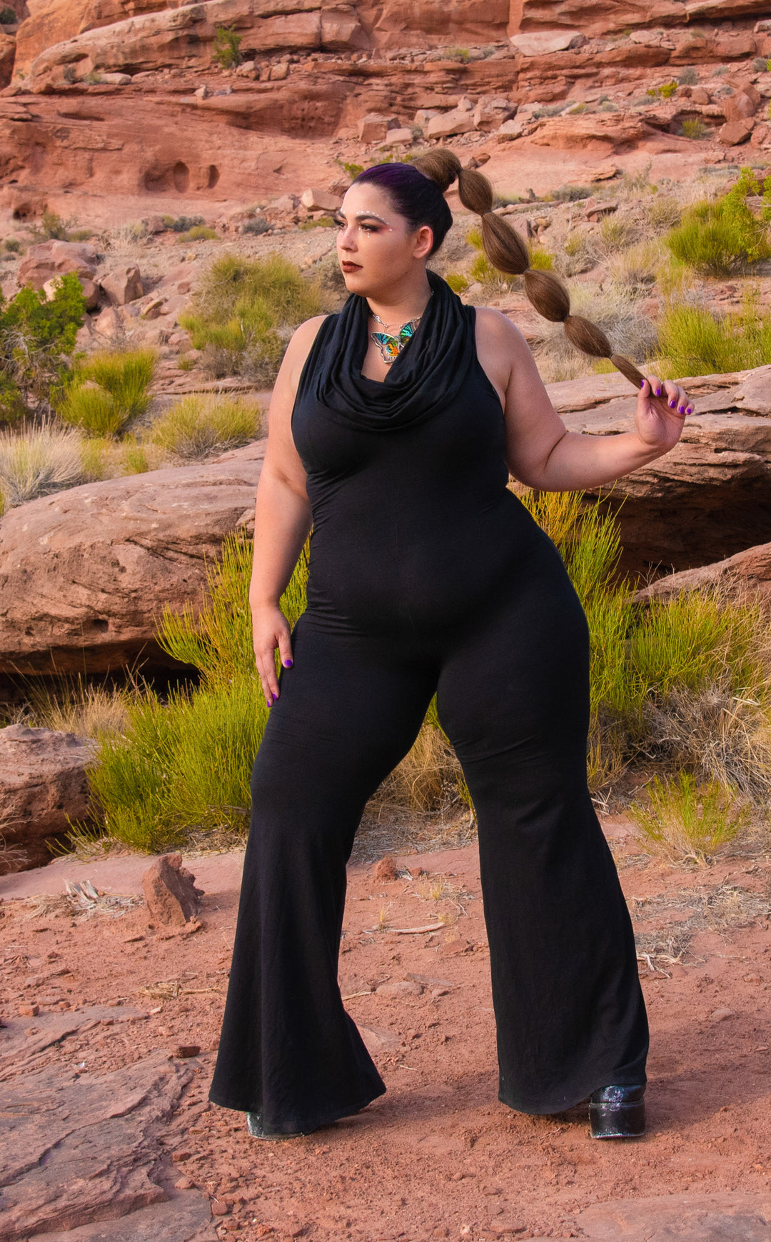 Black Bamboo Huntress Flow Pant Onesie