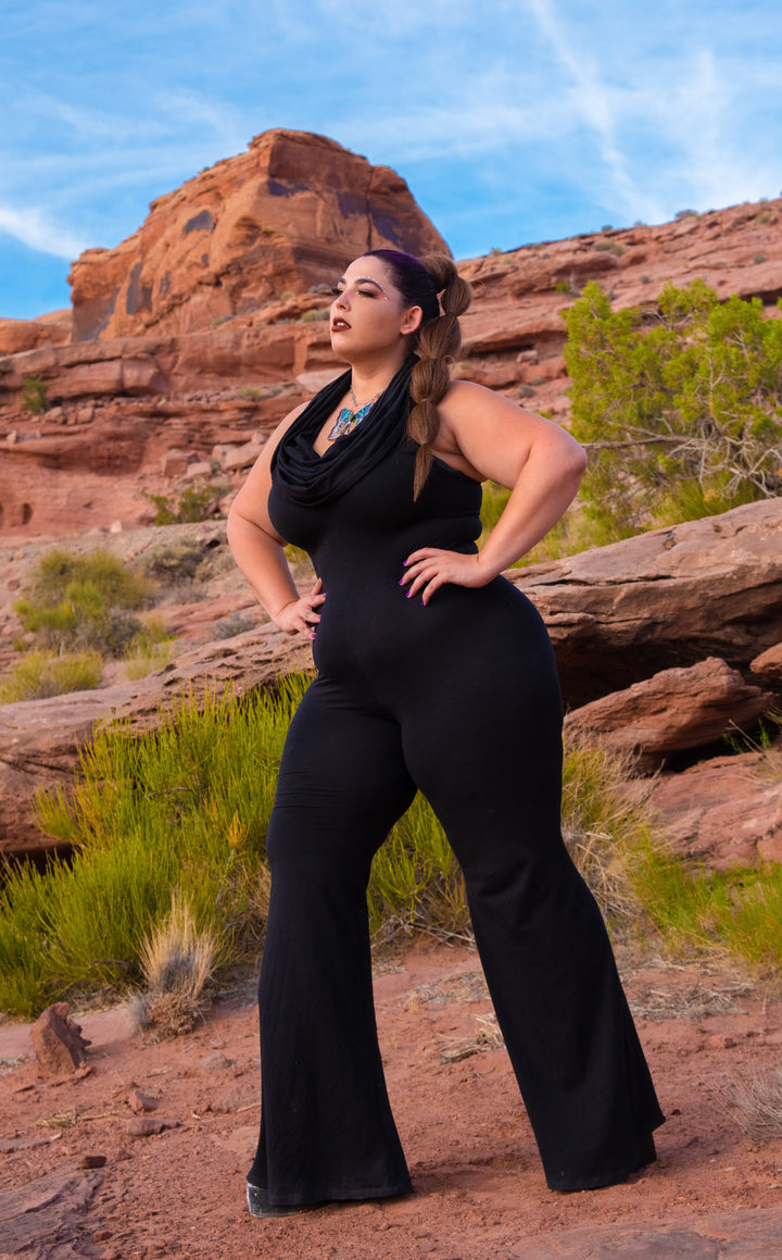 Black Bamboo Huntress Flow Pant Onesie