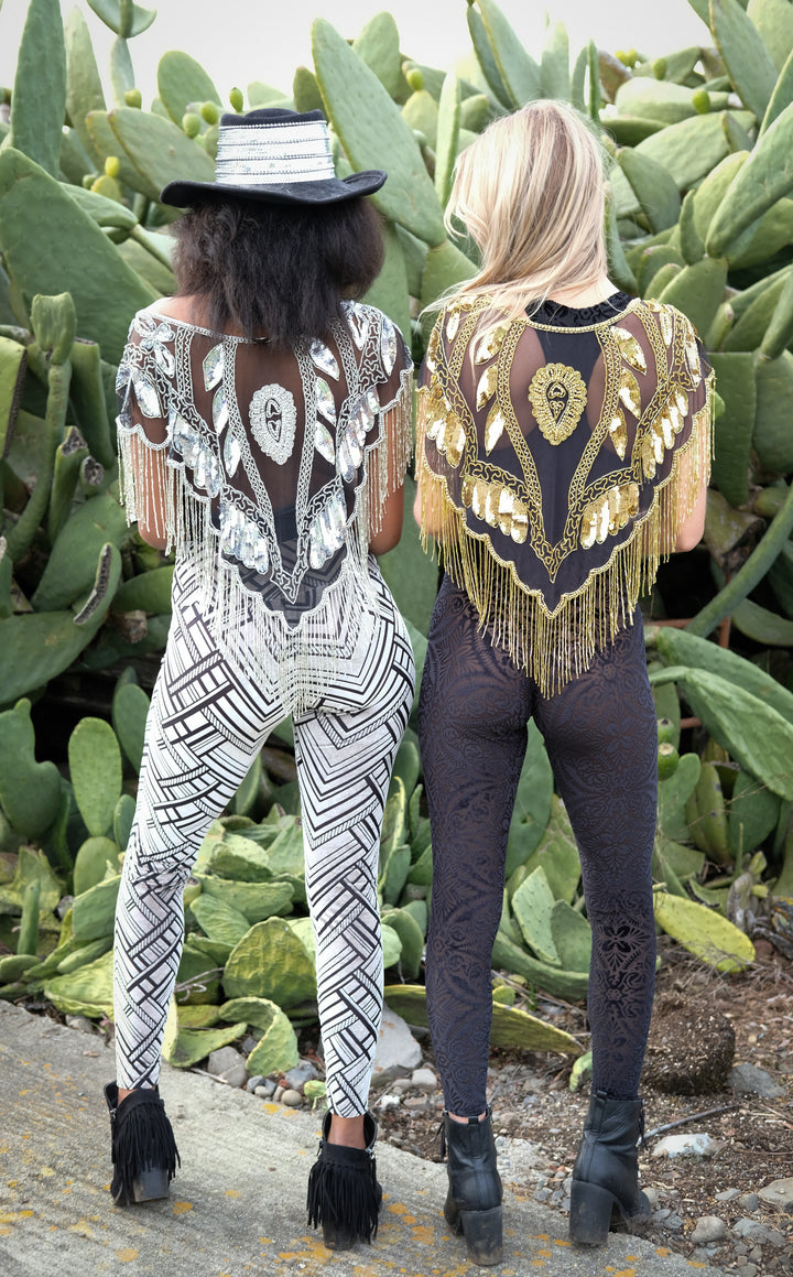 Silver & Gold Star Sparkle Capelet