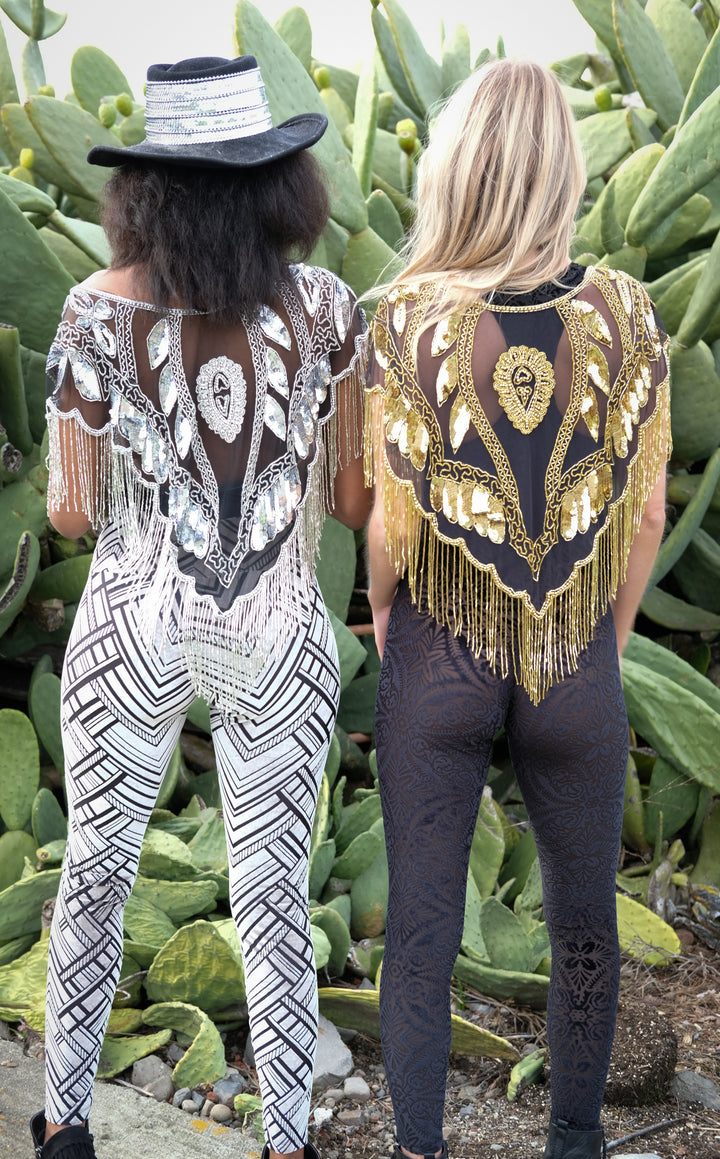 Silver & Gold Star Sparkle Capelet