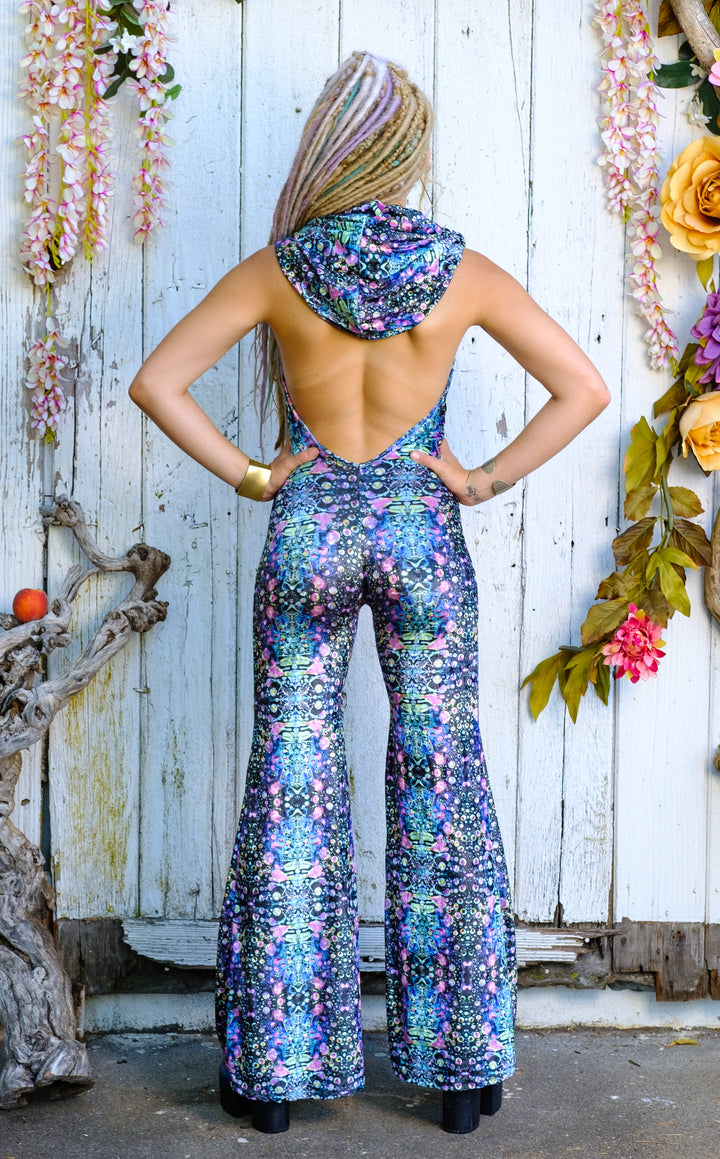 Cyan Liquid Light Velvet Mystique Onesie