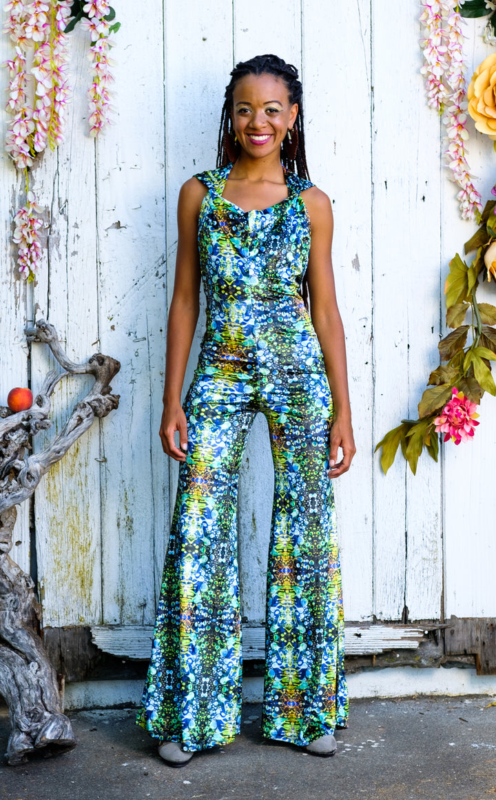 Green Liquid Light Velvet Mystique Onesie