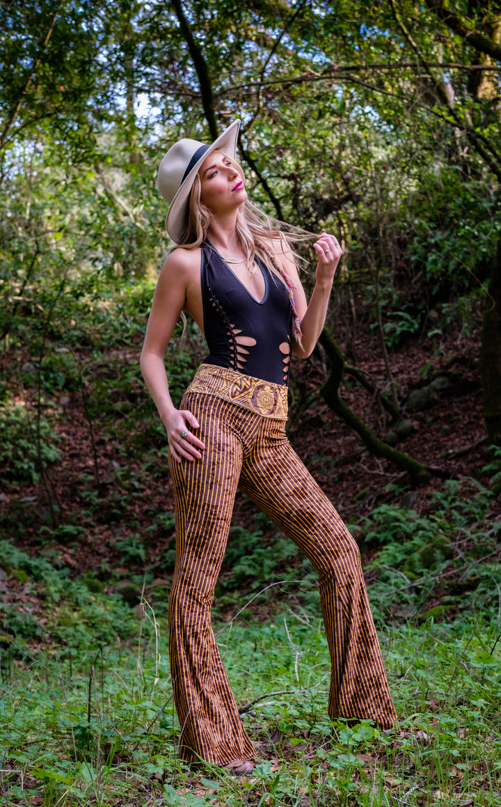 Grateful Dead Velvet Slim Bells - Stardust Gold