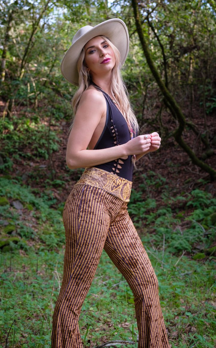 Grateful Dead Velvet Slim Bells - Stardust Gold