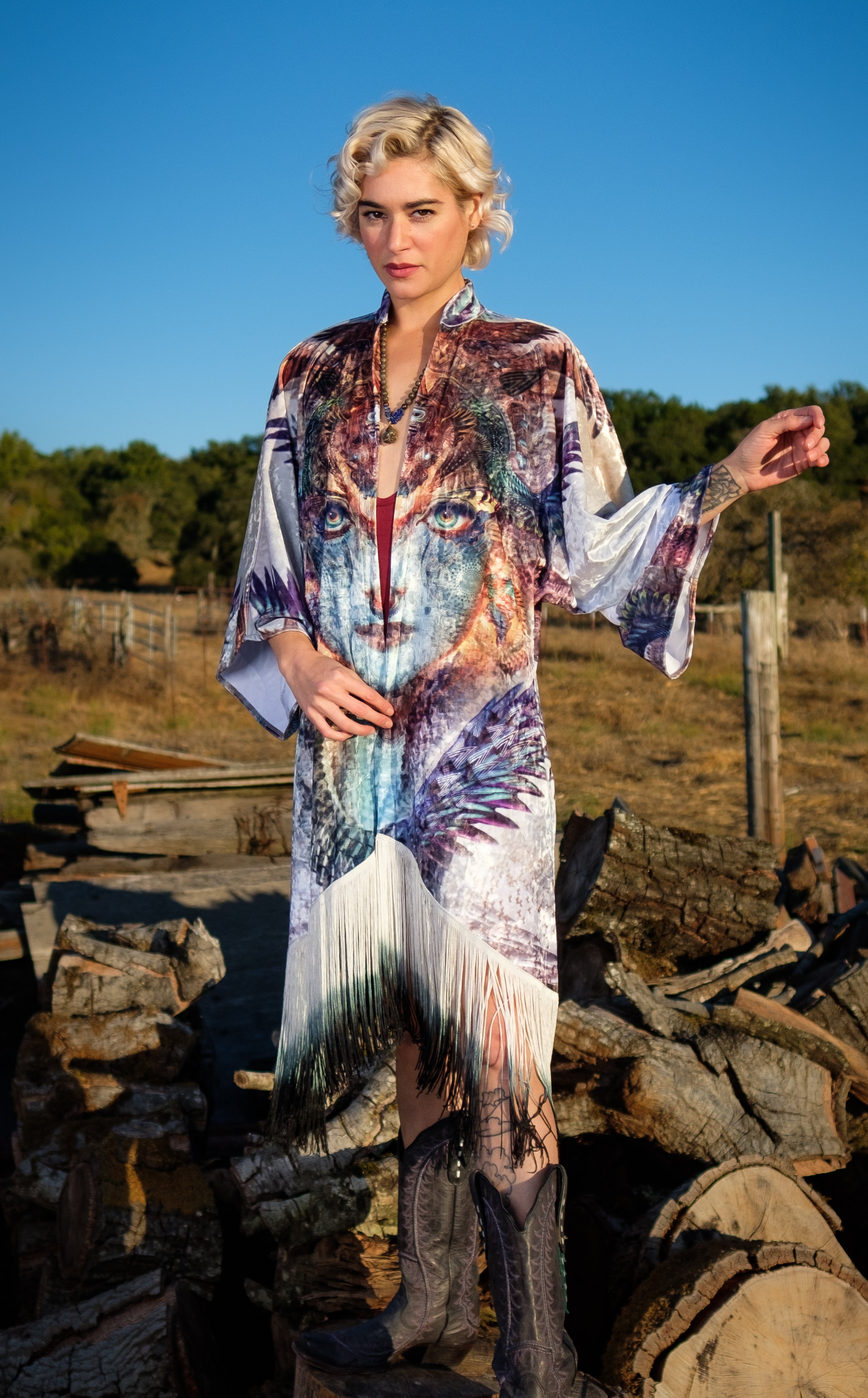 Dharma Dragon Velvet Kimono x Android Jones – Warrior Within Designs