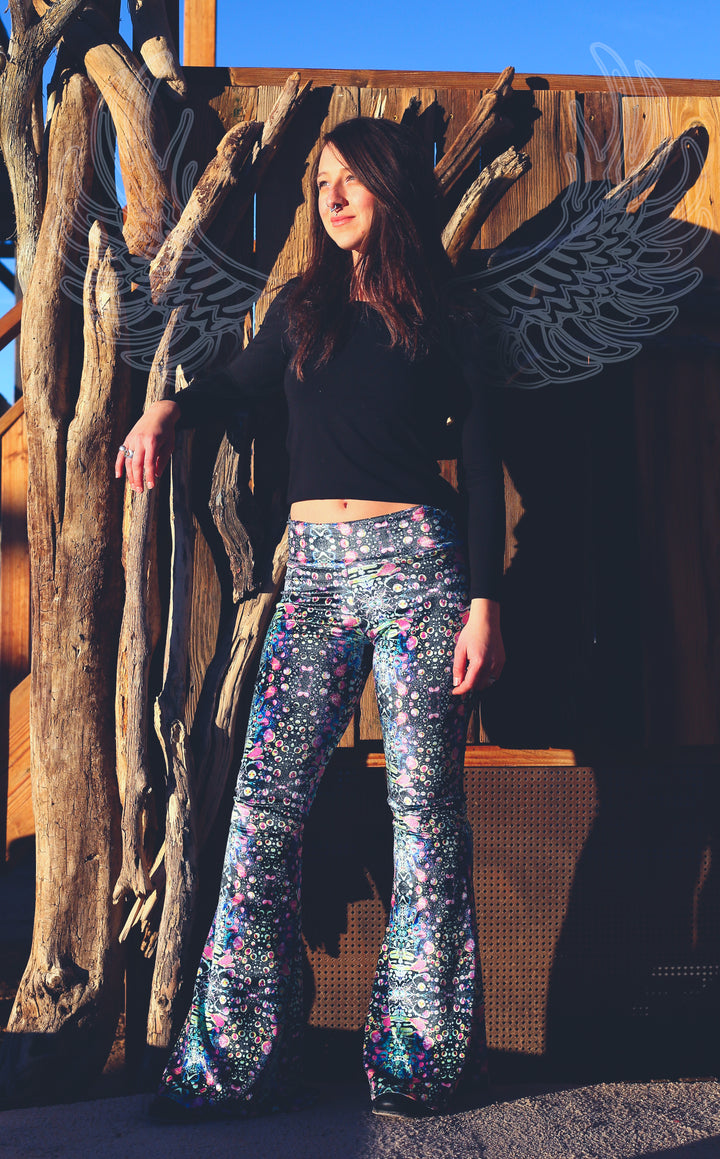 Cyan Liquid Light VELVET Slim Bells