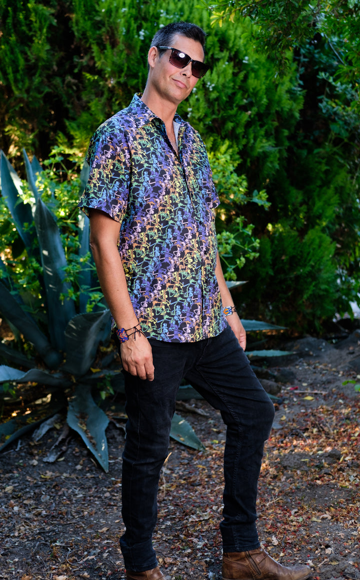 Dancing Skeletons Grateful Dead Dress Shirt