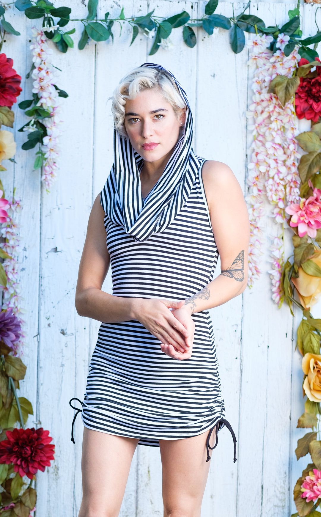 Circus Stripe Bamboo Huntress Cinch Dress
