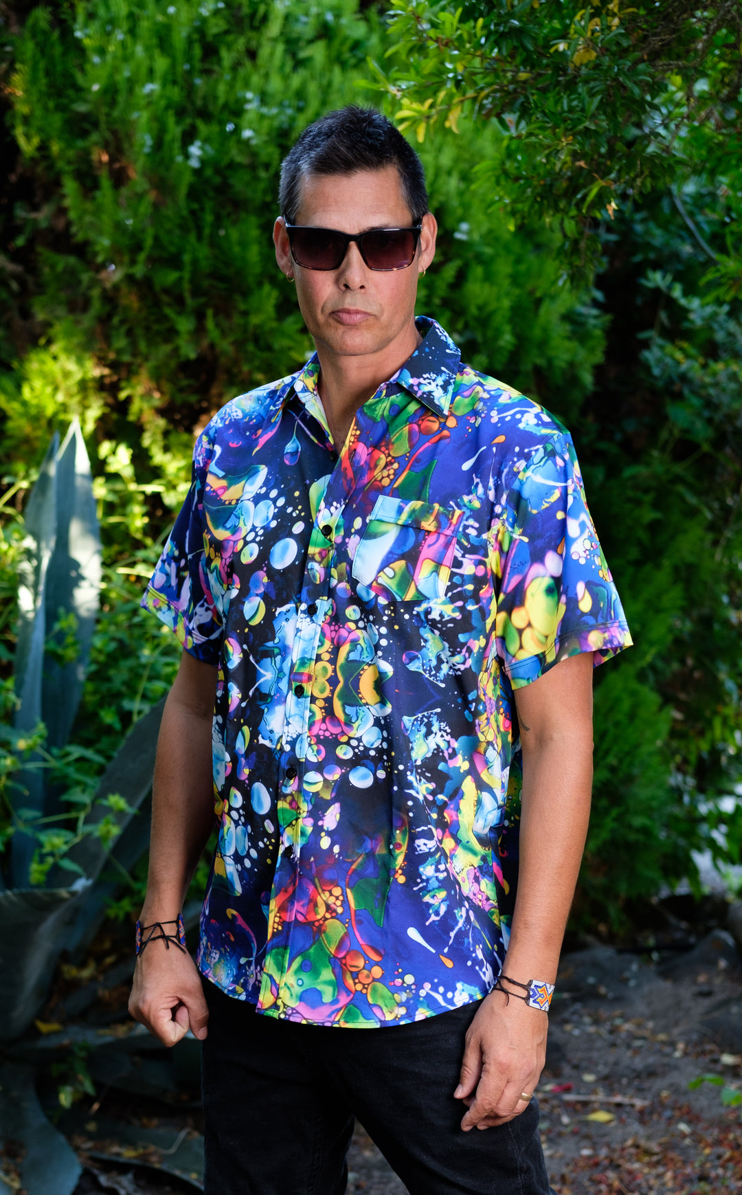 Deep Sea Vision Liquid Light Button Down Shirt