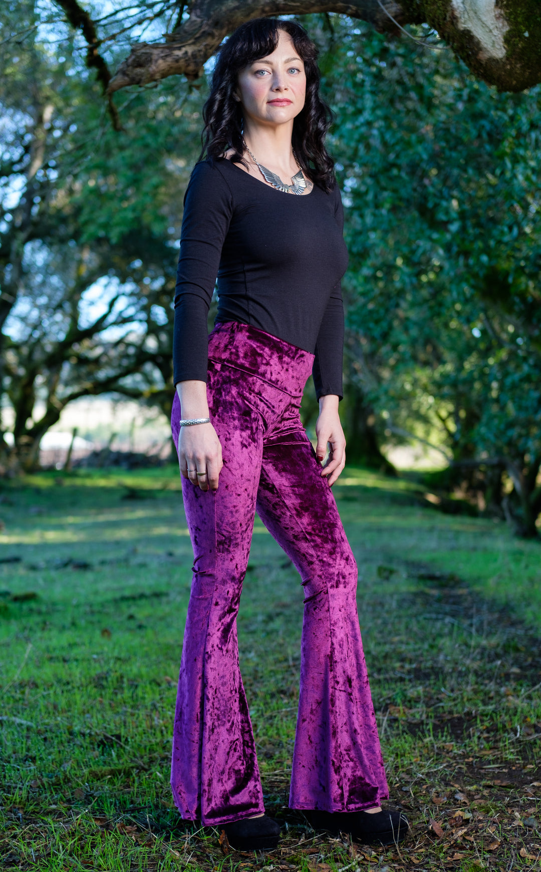 Boysenberry Velvet Slim Bells