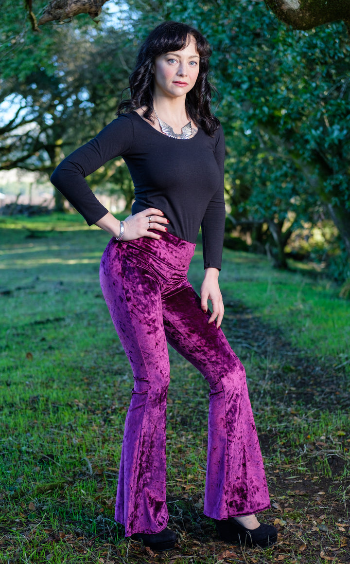 Boysenberry Velvet Slim Bells