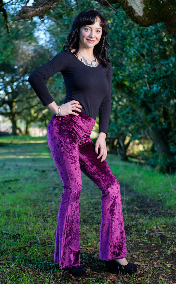 Boysenberry Velvet Slim Bells