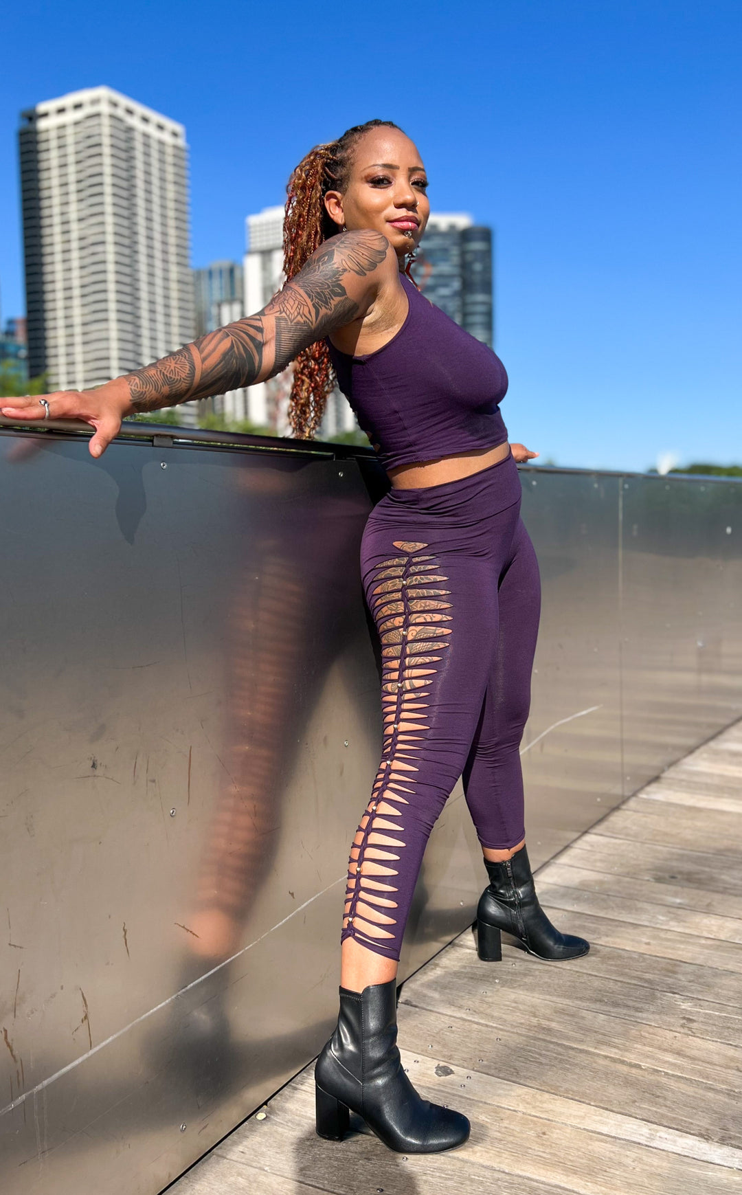 Beaded Bamboo Ladyhawke Leggings - Snip Tease - 3 Colors