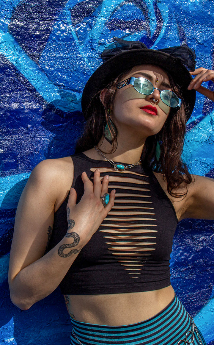 Snipped Bamboo Tank Top - 4 Colors