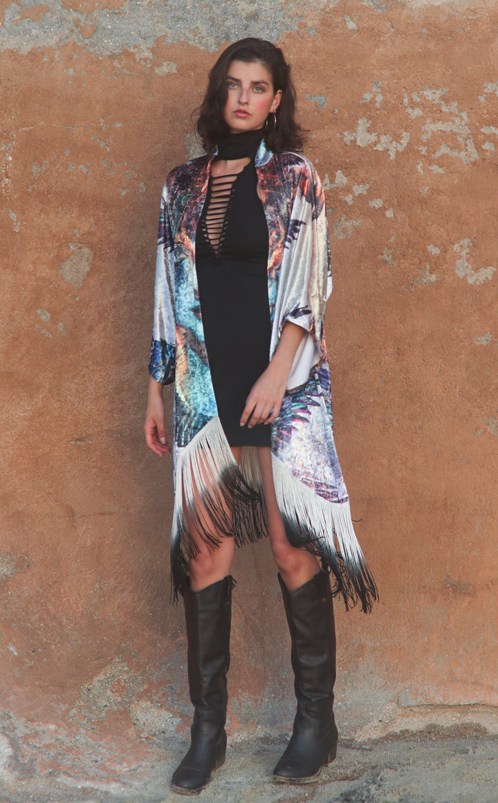 Dharma Dragon Velvet Kimono x Android Jones