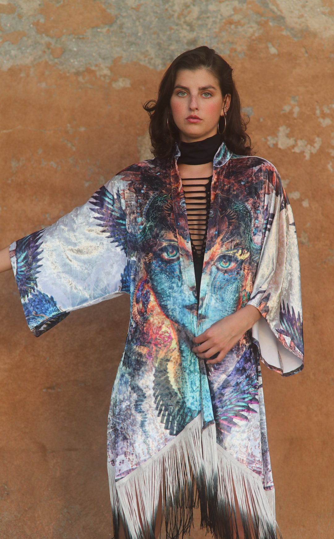 Dharma Dragon Velvet Kimono x Android Jones