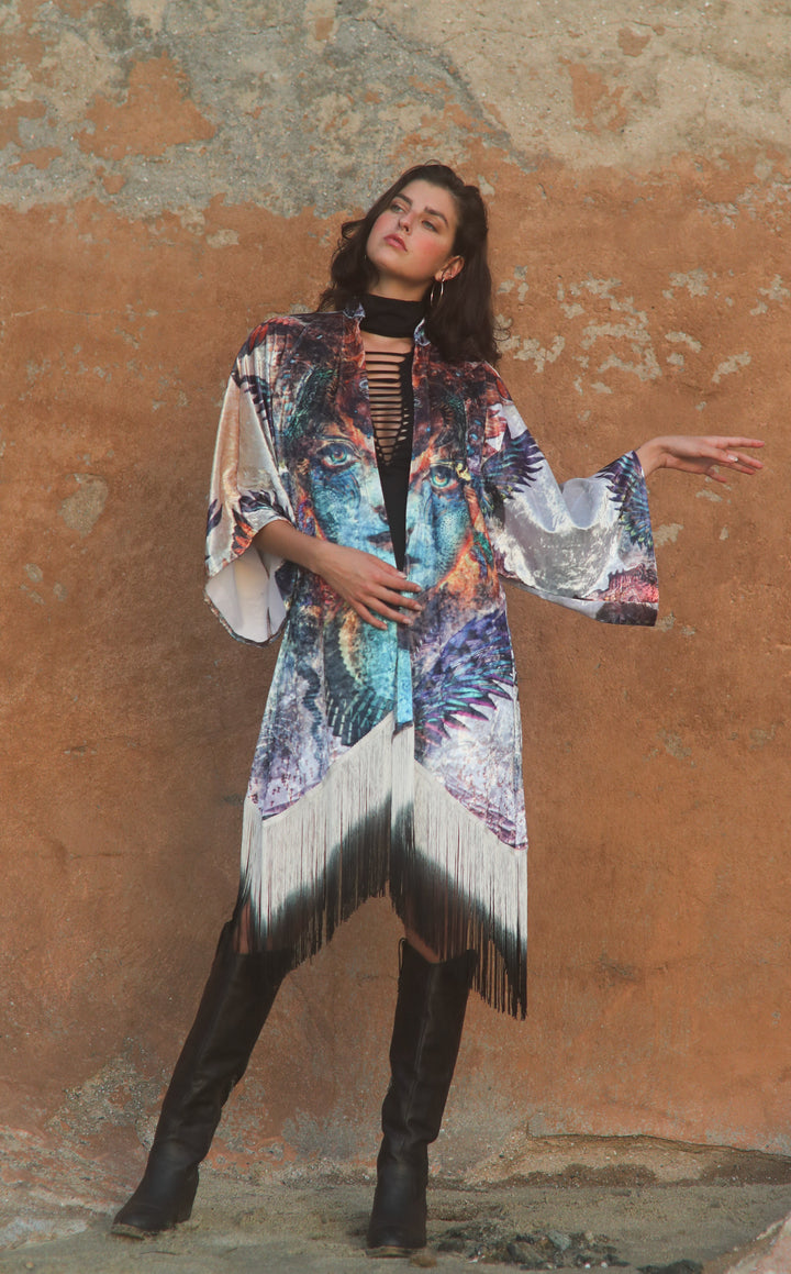 Dharma Dragon Velvet Kimono x Android Jones