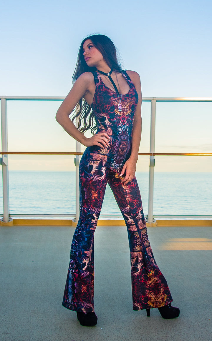 Santa Clara Panther Onesie - Android Jones Collection - Warrior Within Designs ,Jumpsuit 