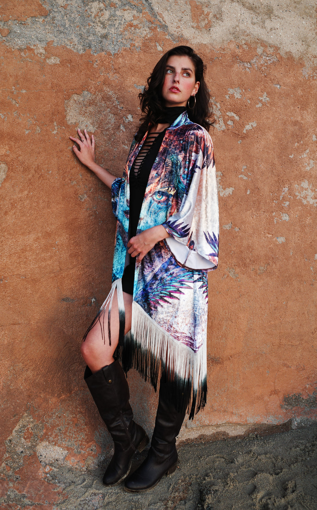 Dharma Dragon Velvet Kimono x Android Jones