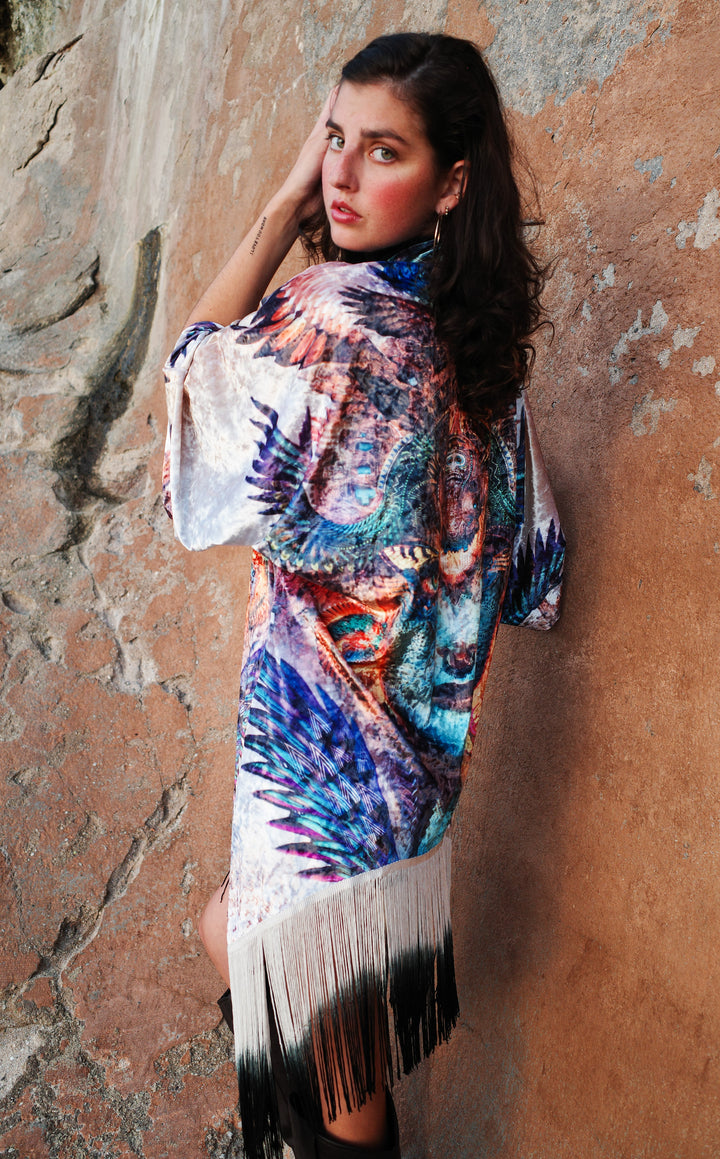 Dharma Dragon Velvet Kimono x Android Jones