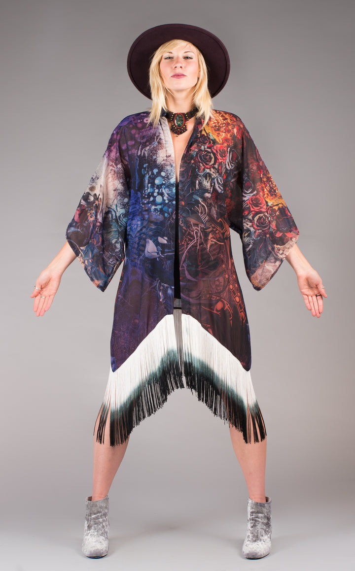 Android Jones Kimono - "Santa Clara" - Warrior Within Designs ,Onesie 