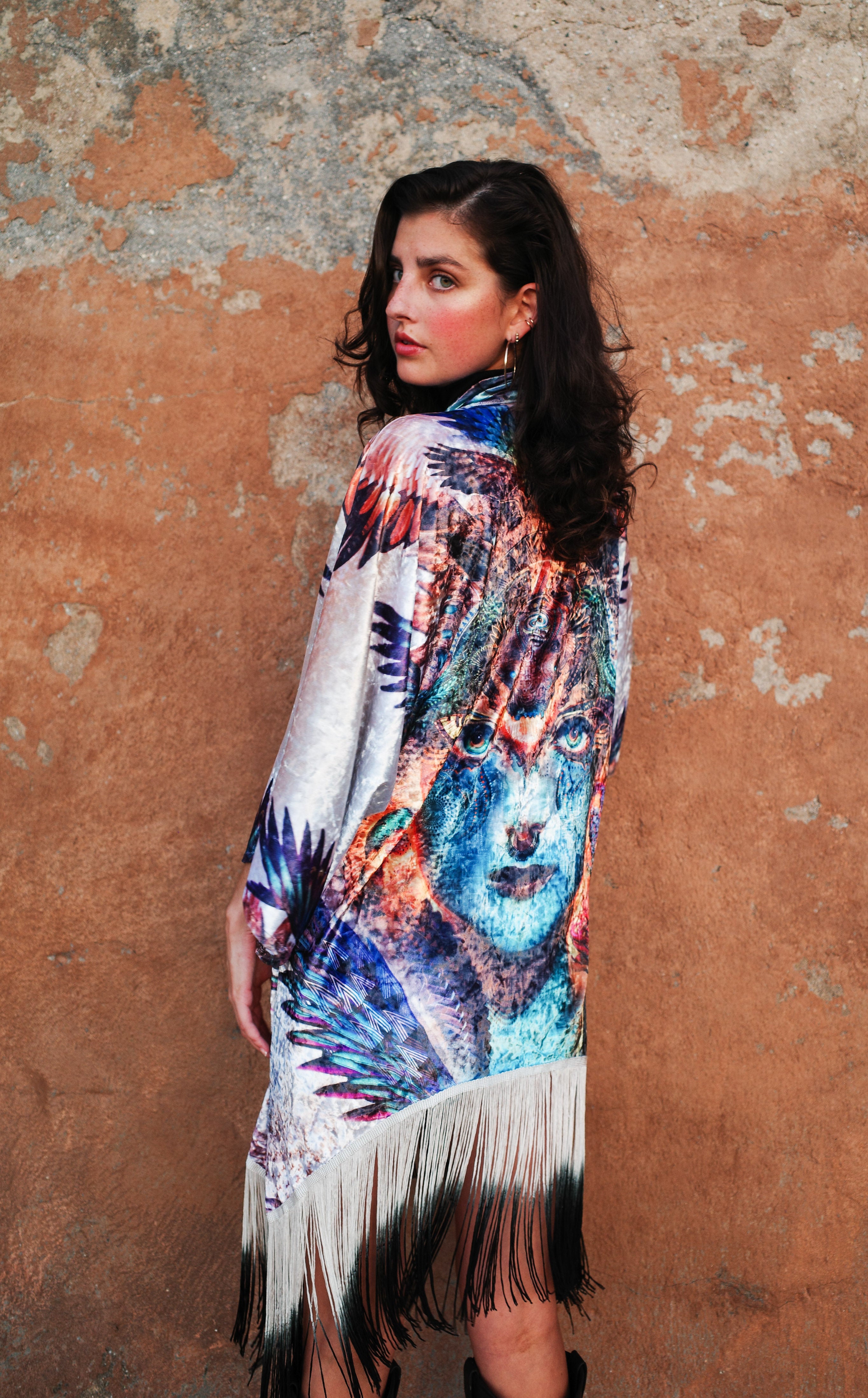 ファンデーション kimono4 Dharma Dragon Velvet Kimono x Android Jones – Warrior Within Designs