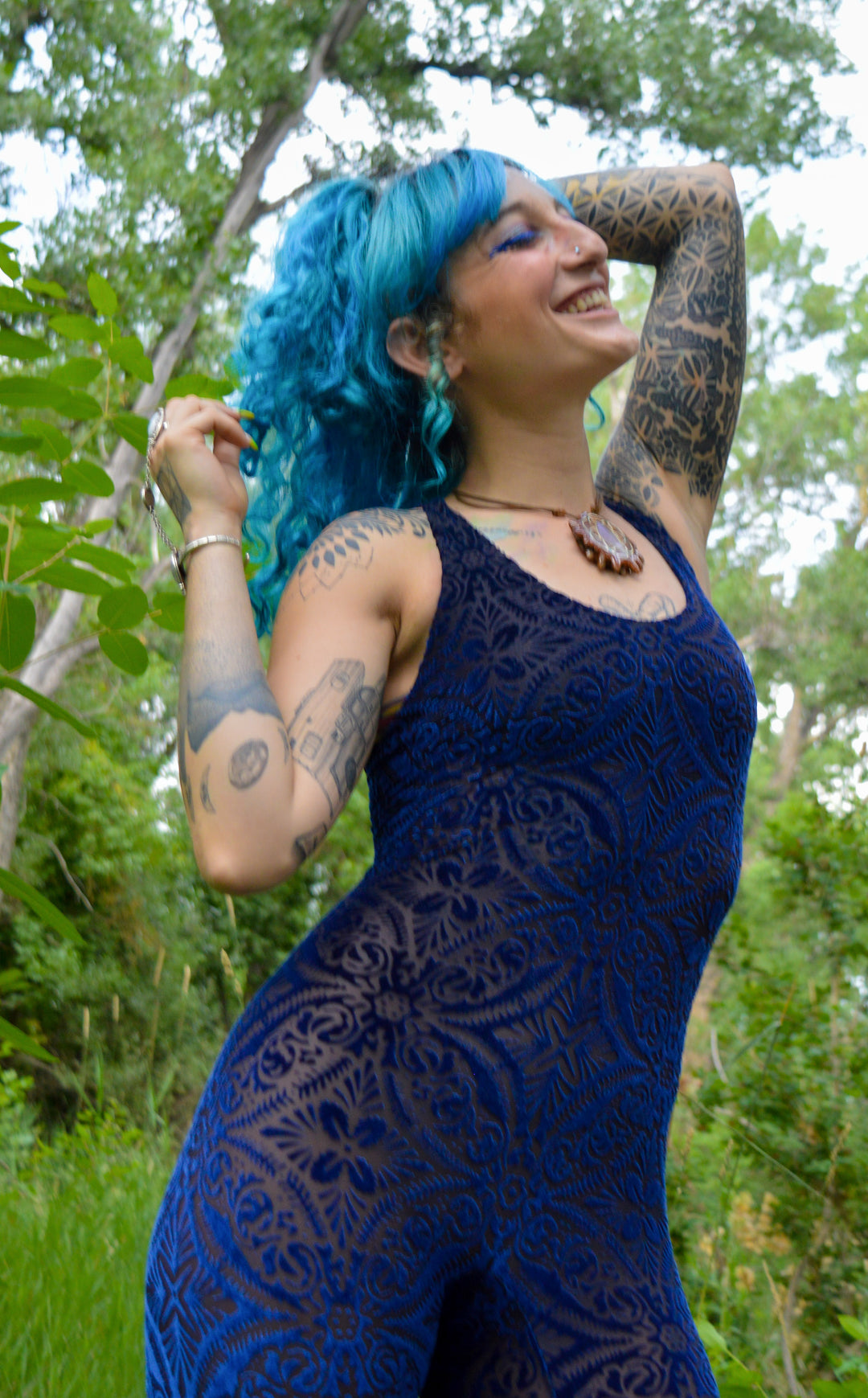 Ocean Burnout Velvet Panther Ladyhawke Onesie