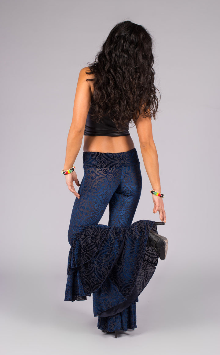 Ocean Burnout Velvet Pirate Pants - Warrior Within Designs ,Pants 