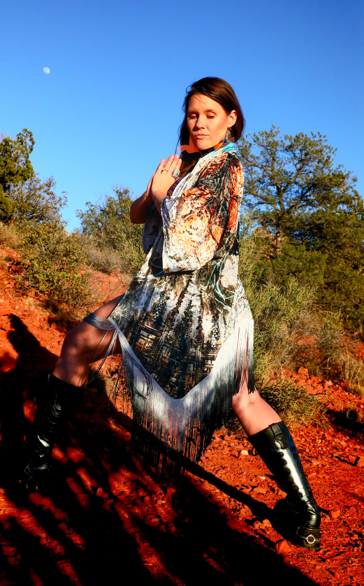 Android Jones Kimono - "Humming Shrine" in VELVET