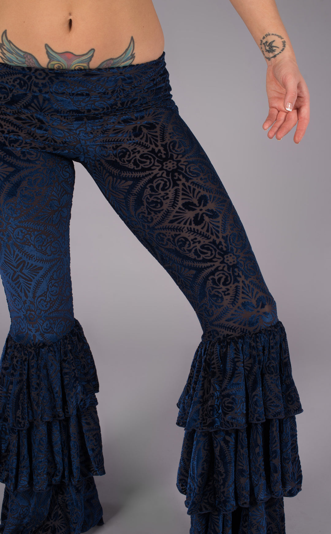 Ocean Burnout Velvet Pirate Pants - Warrior Within Designs ,Pants 