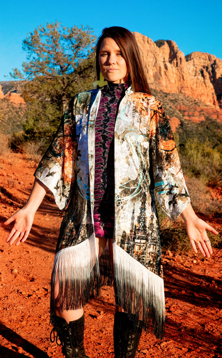 Android Jones Kimono - "Humming Shrine" in VELVET