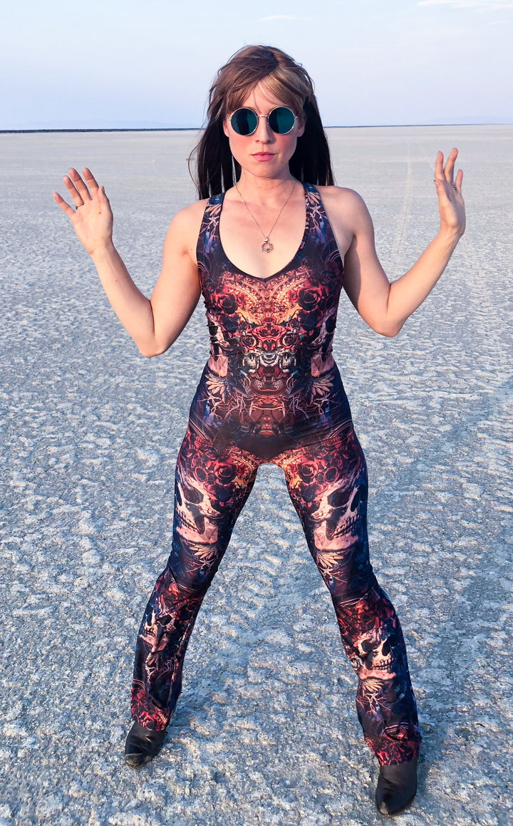 Santa Clara Panther Onesie - Android Jones Collection - Warrior Within Designs ,Jumpsuit 