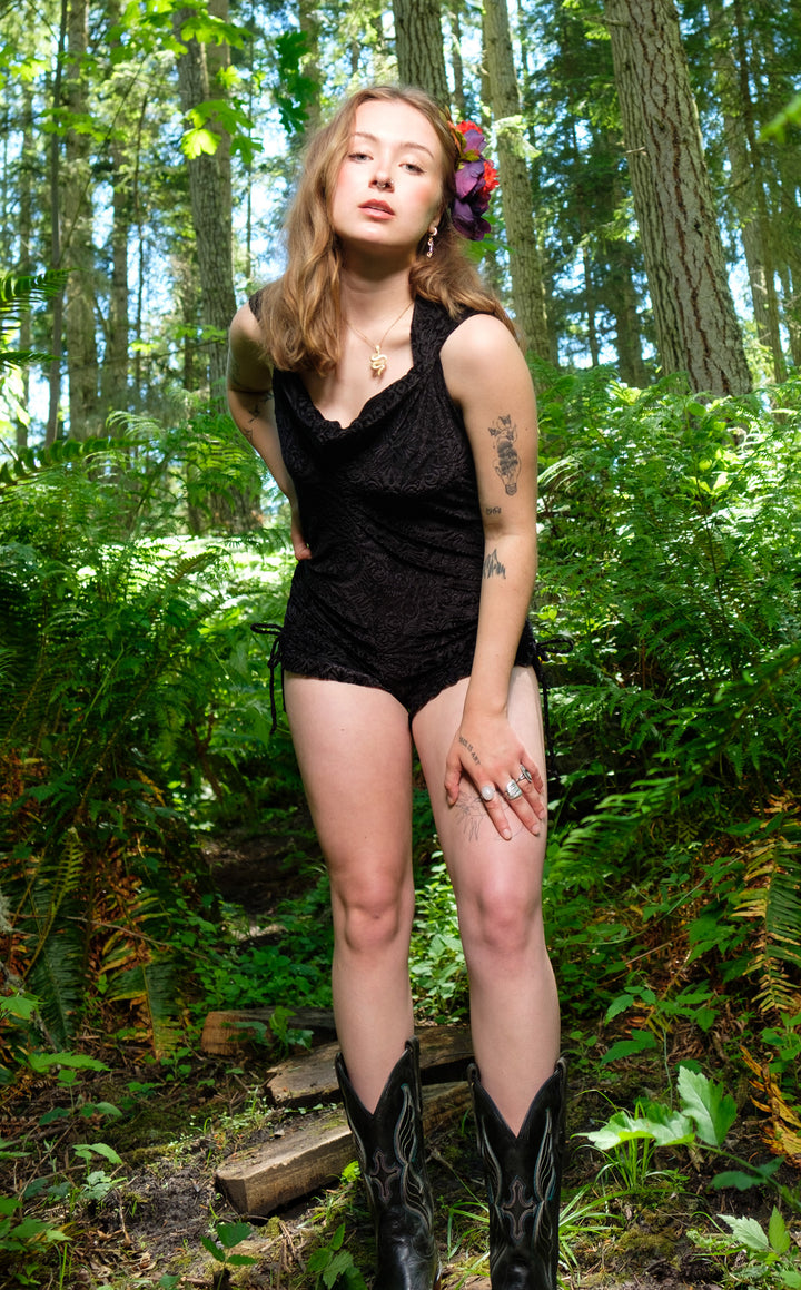 Midnight Burnout Velvet Mystique Shortsie