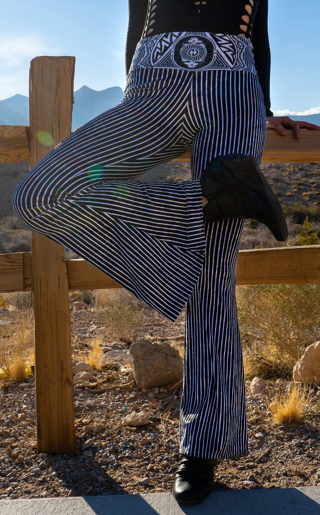 Grateful Dead Velvet Slim Bells - Midnight Black -