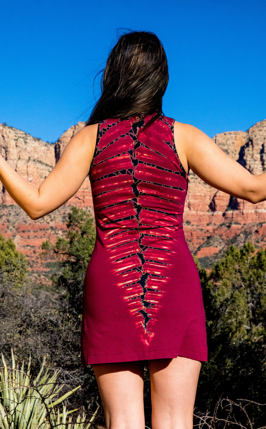 Maroon Bones Tie Dye Dyna Dress