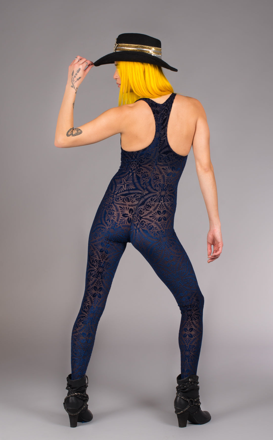 Ocean Burnout Velvet Panther Ladyhawke Onesie - Warrior Within Designs ,Onesie 